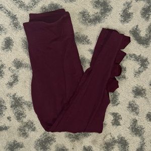 Maroon Leggings